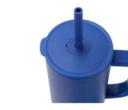 Brady термостакан с силиконовой трубочкой, объемом 900 мл, сертифицированный согласно RCS - Ярко-синий