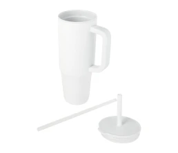 Brady термостакан с силиконовой трубочкой, 900 мл, сертифицированный согласно RCS- Белый