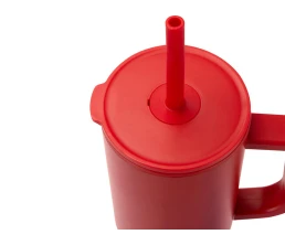 Brady термостакан с силиконовой трубочкой, 900 мл, сертифицированный согласно RCS- Красный