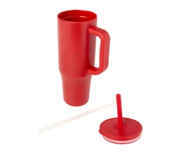 Brady термостакан с силиконовой трубочкой, 900 мл, сертифицированный согласно RCS- Красный