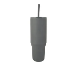 Brady термостакан с силиконовой трубочкой, 900 мл, сертифицированный согласно RCS- Серый