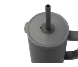 Brady термостакан с силиконовой трубочкой, 900 мл, сертифицированный согласно RCS- Серый