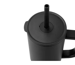 Brady термостакан с силиконовой трубочкой, 900 мл, сертифицированный согласно RCS- Черный