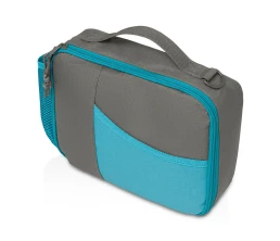 Изотермическая сумка-холодильник "Breeze New" для ланч-бокса, серый/голубой