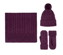 Шапка Heat Trick, баклажановая