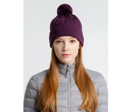 Шапка Heat Trick, баклажановая