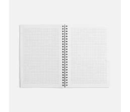 Блокнот Salvador в клетку, черный ver.2