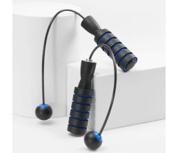Беспроводная скакалка Silentino, черная с синим