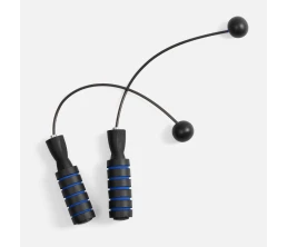 Беспроводная скакалка Silentino, черная с синим