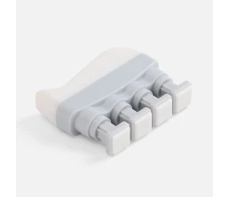 Эспандер кистевой FingerTap, серый с белым