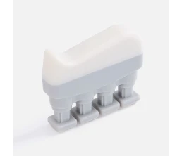 Эспандер кистевой FingerTap, серый с белым
