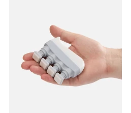 Эспандер кистевой FingerTap, серый с белым