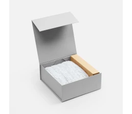 Коробка складная Quadra Fold, серая