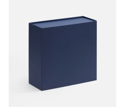 Коробка складная Quadra Fold, темно-синяя