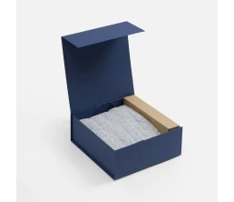 Коробка складная Quadra Fold, темно-синяя