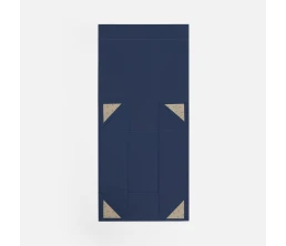 Коробка складная Quadra Fold, темно-синяя