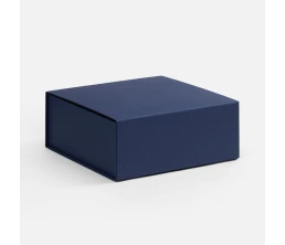 Коробка складная Quadra Fold, темно-синяя