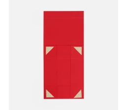 Коробка складная Quadra Fold, красная