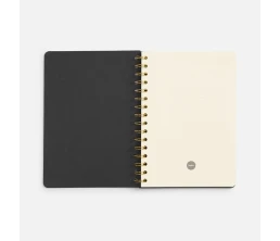 Ежедневник Spiral, недатированный, черный