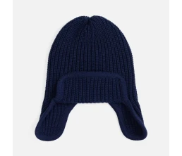 Шапка-ушанка Catch Match, темно-синяя