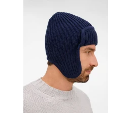 Шапка-ушанка Catch Match, темно-синяя