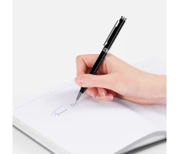 Ручка шариковая Finn Chrome, черная