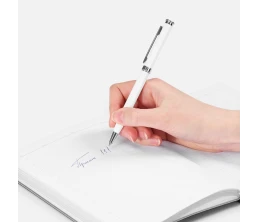 Ручка шариковая Finn Chrome, белая