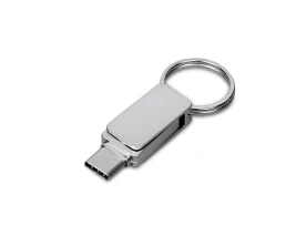USB 3.0- флешка «Mercury» на 32 Гб с поворотным механизмом и дополнительным разъемом Type-C