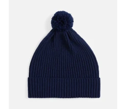 Шапка Catch Match с помпоном, темно-синяя