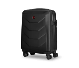 Чемодан WENGER Prymo, чёрный, малый, 40х55х20 см, 36 л, ABS+PC
