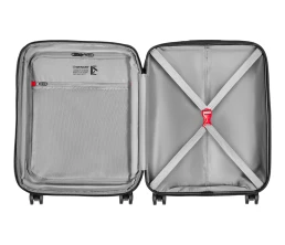 Чемодан WENGER Prymo, чёрный, малый, 40х55х20 см, 36 л, ABS+PC