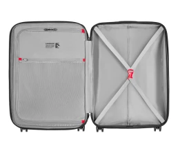 Чемодан WENGER Prymo, чёрный, средний, 45х65х26 см, 59 л, ABS+PC