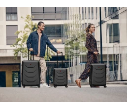 Чемодан WENGER Prymo, чёрный, средний, 45х65х26 см, 59 л, ABS+PC