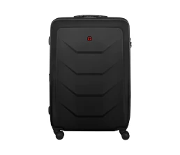 Чемодан WENGER Prymo, чёрный, большой, 52х76х30 см, 93 л, ABS+PC