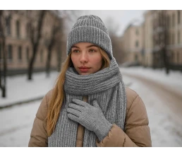 Подарочный набор  «Nordend», серый меланж