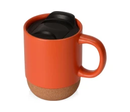 Подарочный набор c пледом, кружкой и вареньем, оранжевый