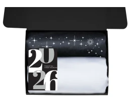 Подарочный набор c пледом, френчпрессом, чаем и медом, белый