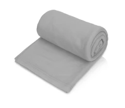 Подарочный набор c пледом, френчпрессом, чаем и медом, серый