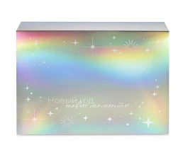 Подарочный набор c пледом, френчпрессом, чаем и медом, черный