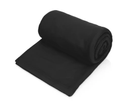 Подарочный набор c пледом, френчпрессом, чаем и медом, черный