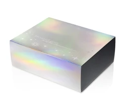 Подарочная коробка с голографическим шубером «Aurora», XL, вн. размер 300х235х105 мм.