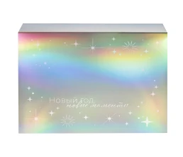 Подарочная коробка с голографическим шубером «Aurora», XL, вн. размер 300х235х105 мм.