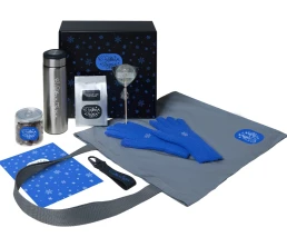 Подарочный набор «Re:Breathe» с перчатками, термосом и чаем