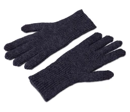 Подарочный набор с перчатками, термосом и чаем, темно-синий