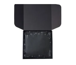 Подарочный набор с варежками, шарфом и термосом, темно-синий