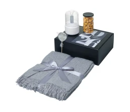 Подарочный набор «Re:Snug» с пледом, увлажнителем и попкорном