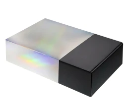 Подарочная коробка с голографическим шубером без печати 