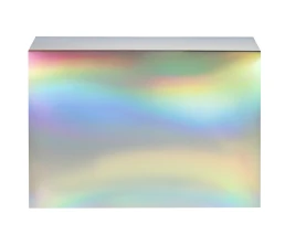 Подарочная коробка с голографическим шубером без печати 