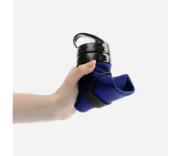 Складная бутылка для воды Langfossen, синяя