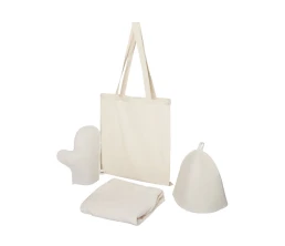 Банный набор с килтом "Healing Light", мужской, белый